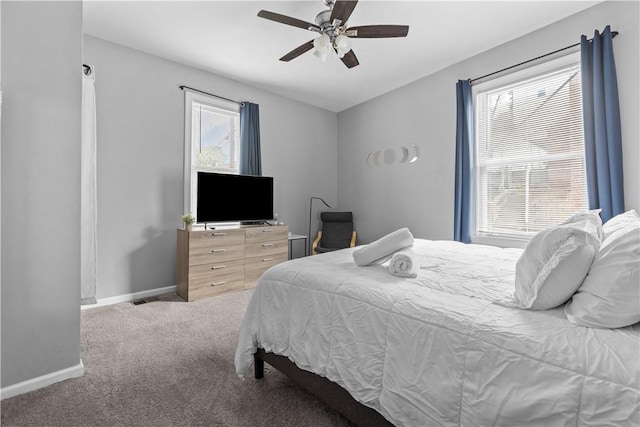 17 Lelia St, Mt Washington, PA 15211 - carpeted bedroom with baseboards and a ceiling fan