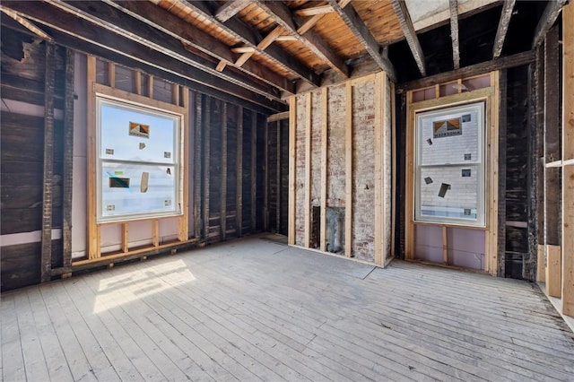 miscellaneous room featuring hardwood / wood-style floors
