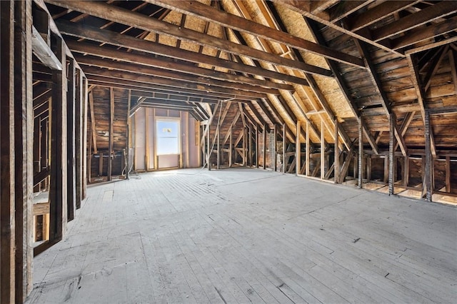 view of attic