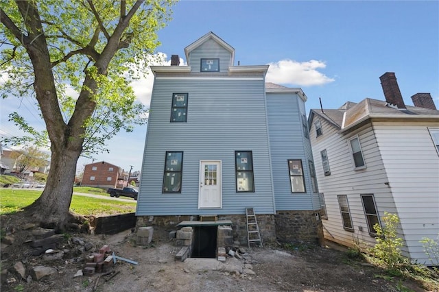 view of rear view of property
