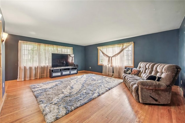 940 Fredonia Rd, Perry Twp Mer, PA 16130 - living room with wood finished floors, plenty of natural light, and baseboards