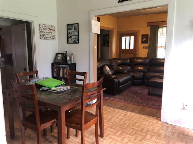 view of dining room