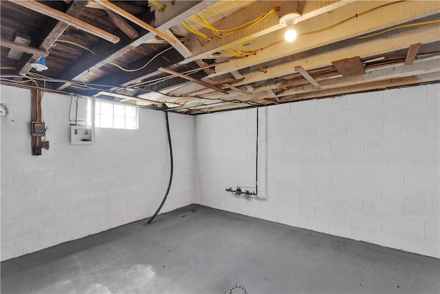 view of basement