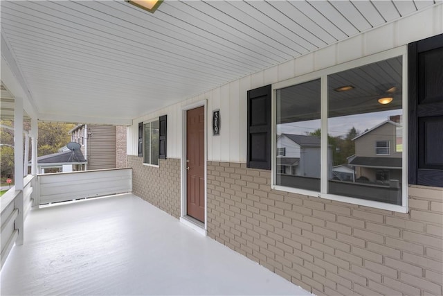 view of patio with covered porch