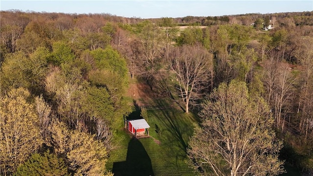 318 Hamburg Rd, Hempfield Twp Mer, PA 16125 - birds eye view of property with a forest view