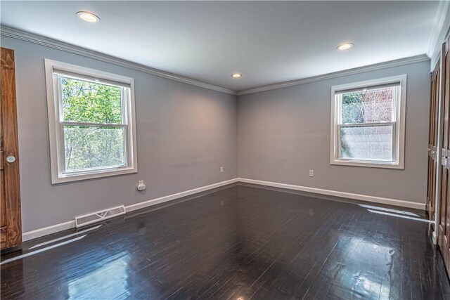 215 Wyngate Rd, Moon/Crescent Twp, PA 15108 - spare room with visible vents, ornamental molding, and plenty of natural light