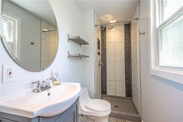 215 Wyngate Rd, Moon/Crescent Twp, PA 15108 - full bath featuring toilet, vanity, and a stall shower