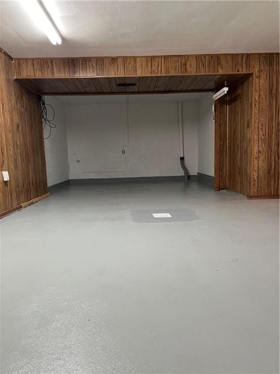 225 Jefferson Ave, Masontown, PA 15461 - finished basement featuring wooden walls and baseboards