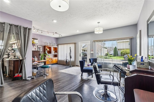 2364 Sheffield Rd, Aliquippa, PA 15001 - living area with recessed lighting, wood finished floors, and a textured ceiling
