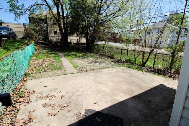 view of patio featuring a fenced backyard