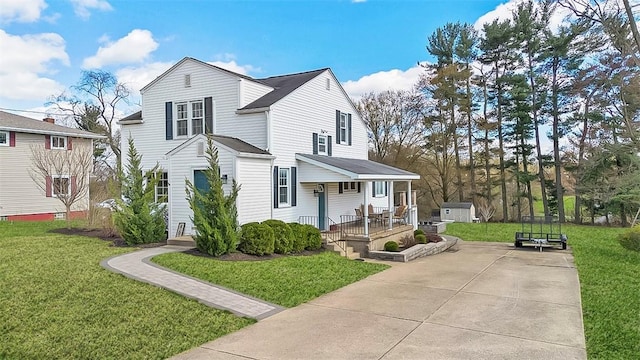 464 Crescent Blvd, Moon/Crescent Twp, PA 15046 - view of front of property with a front yard and covered porch