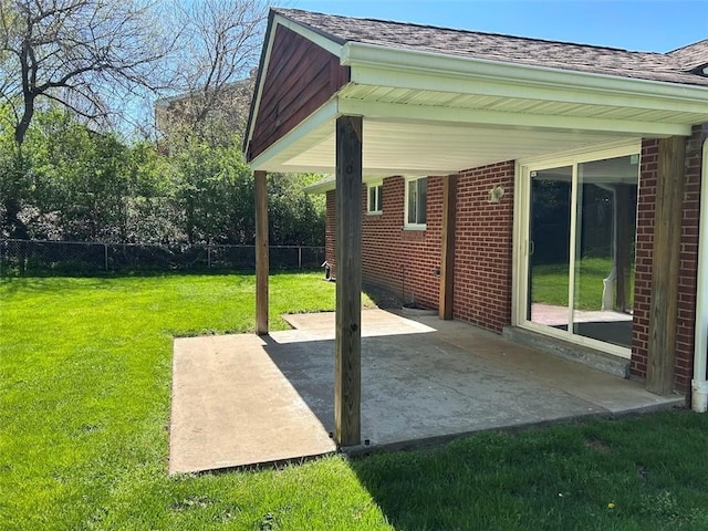 exterior space featuring fence