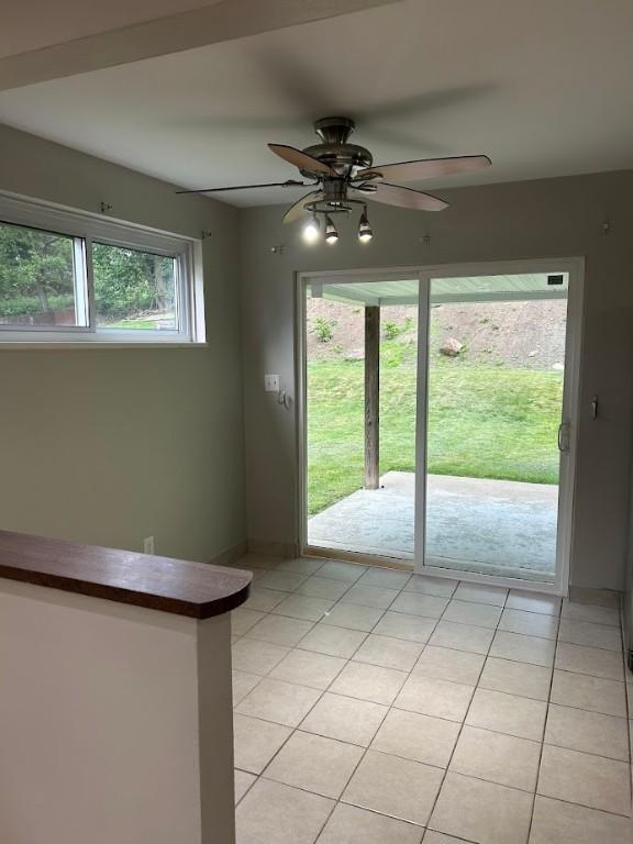 416 Millers Ln, Plum Boro, PA 15239 - entryway featuring ceiling fan and light tile patterned floors