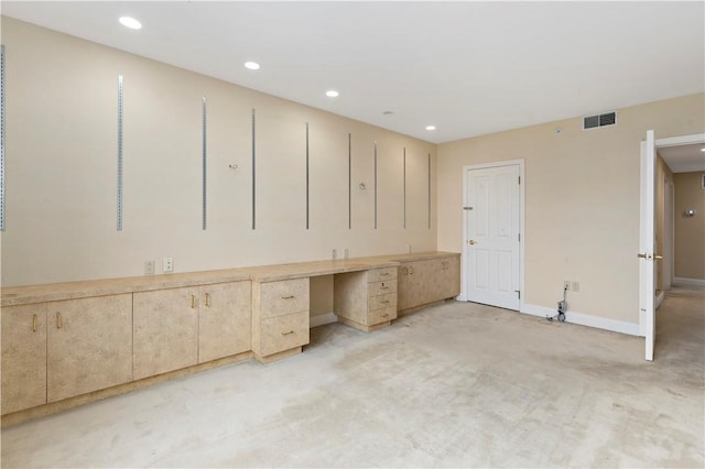 220 N Bellefield Ave Unit 903, Oakland, PA 15213 - unfurnished office with visible vents, light carpet, recessed lighting, and baseboards