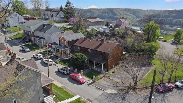 bird's eye view with a residential view