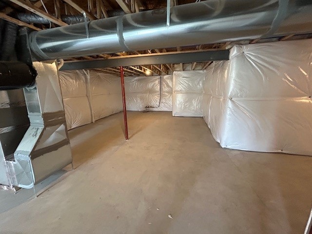 view of basement