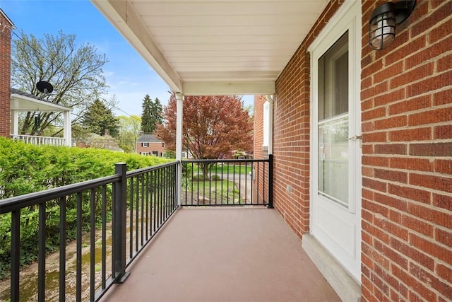 view of balcony