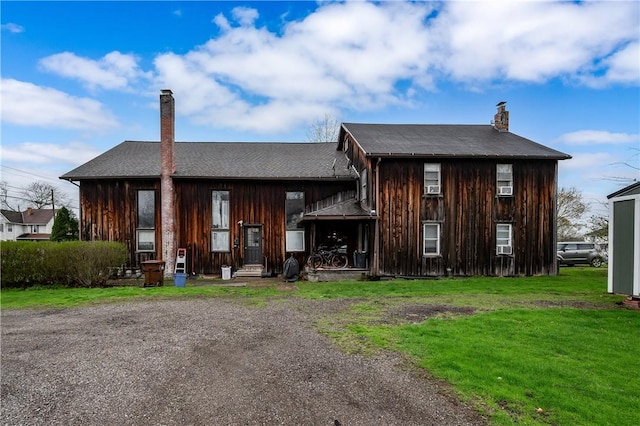 934 W W Rdg, Sharpsville, PA 16150 - view of front of house with a chimney and a front yard