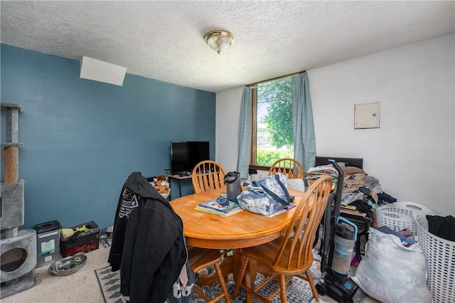934 W W Rdg, Sharpsville, PA 16150 - dining space with a textured ceiling and carpet flooring