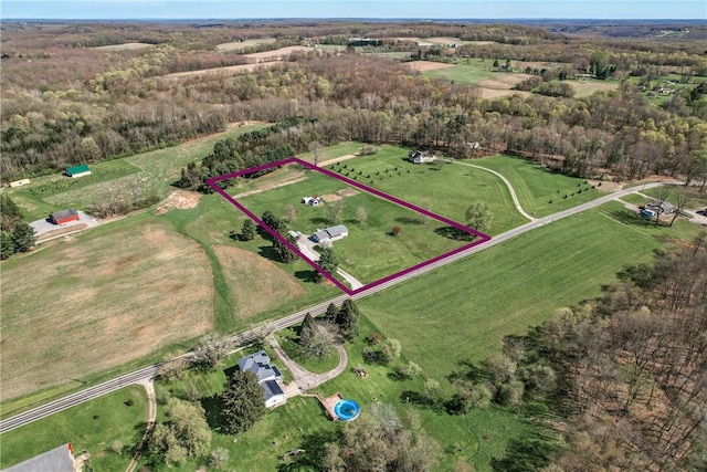 240 Hamburg Rd, Hempfield Twp Mer, PA 16125 - drone / aerial view featuring a view of trees and a rural view
