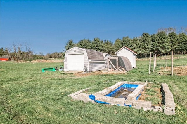 240 Hamburg Rd, Hempfield Twp Mer, PA 16125 - view of yard featuring a storage unit and an outdoor structure