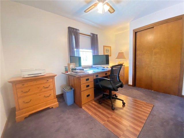 240 Hamburg Rd, Hempfield Twp Mer, PA 16125 - carpeted office featuring ceiling fan