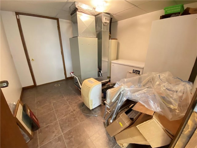 240 Hamburg Rd, Hempfield Twp Mer, PA 16125 - interior space with heating unit and tile patterned flooring