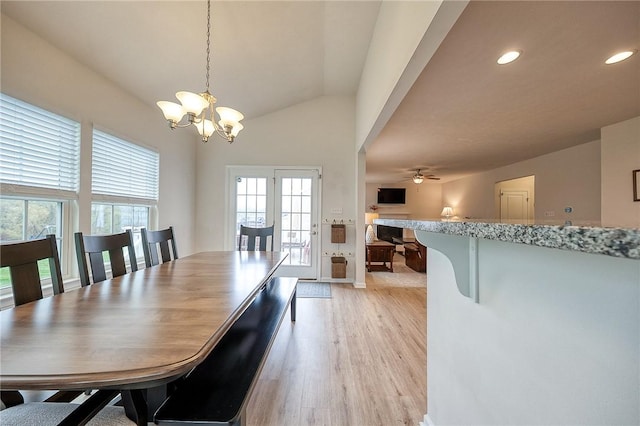 605 Saddle Ct, Moon/Crescent Twp, PA 15108 - dining space with light wood-style floors, plenty of natural light, recessed lighting, and baseboards