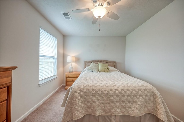 605 Saddle Ct, Moon/Crescent Twp, PA 15108 - bedroom with a ceiling fan, carpet flooring, baseboards, and visible vents
