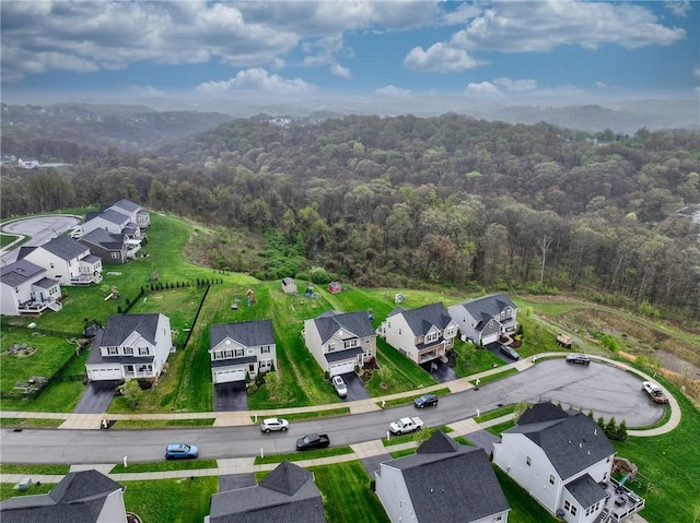 605 Saddle Ct, Moon/Crescent Twp, PA 15108 - drone / aerial view featuring a wooded view and a residential view