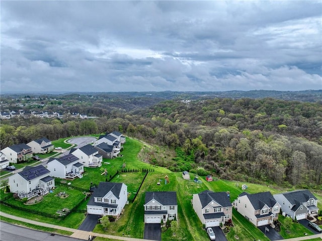 605 Saddle Ct, Moon/Crescent Twp, PA 15108 - drone / aerial view with a view of trees and a residential view
