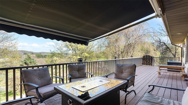 114 Silent Meadow Dr, Washington Twp Wml, PA 15632 - wooden deck with outdoor dining area