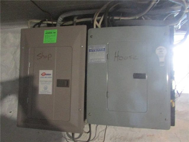utility room with electric panel