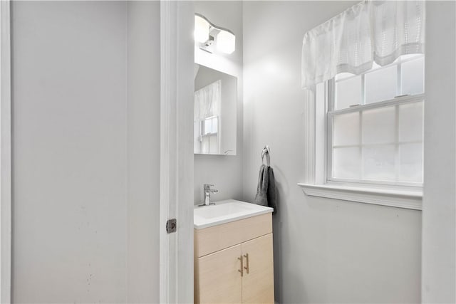 2113 Wharton St, South Side, PA 15203 - bathroom with a wealth of natural light and vanity