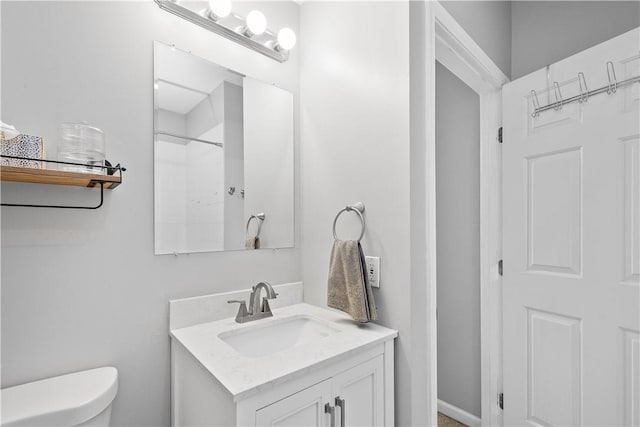 2113 Wharton St, South Side, PA 15203 - bathroom with a shower, vanity, and toilet