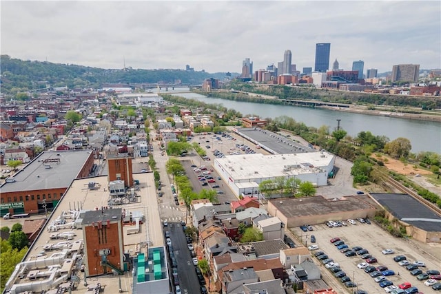 2113 Wharton St, South Side, PA 15203 - bird's eye view with a water view and a city view