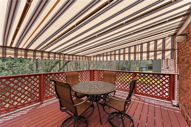 227 Gass Rd, Ross Twp, PA 15229 - wooden deck featuring outdoor dining area