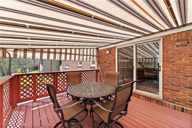 227 Gass Rd, Ross Twp, PA 15229 - wooden deck with outdoor dining space
