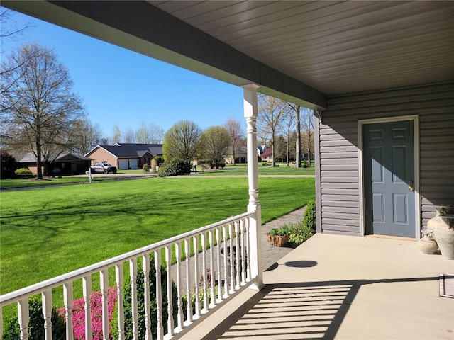 view of patio with covered porch