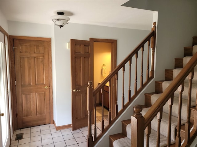 15 Willow Ln, Pine Twp Mer, PA 16127 - stairs with tile patterned flooring