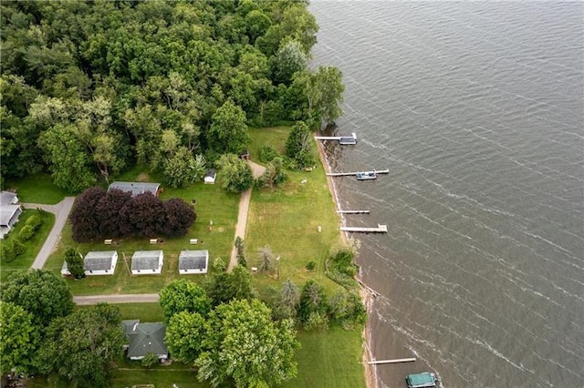 875 Hillside Rd, Jamestown Cra, PA 16134 - drone / aerial view featuring a water view