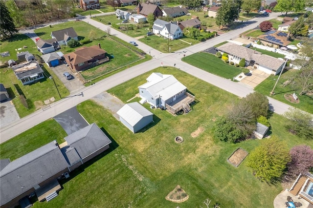 bird's eye view featuring a residential view