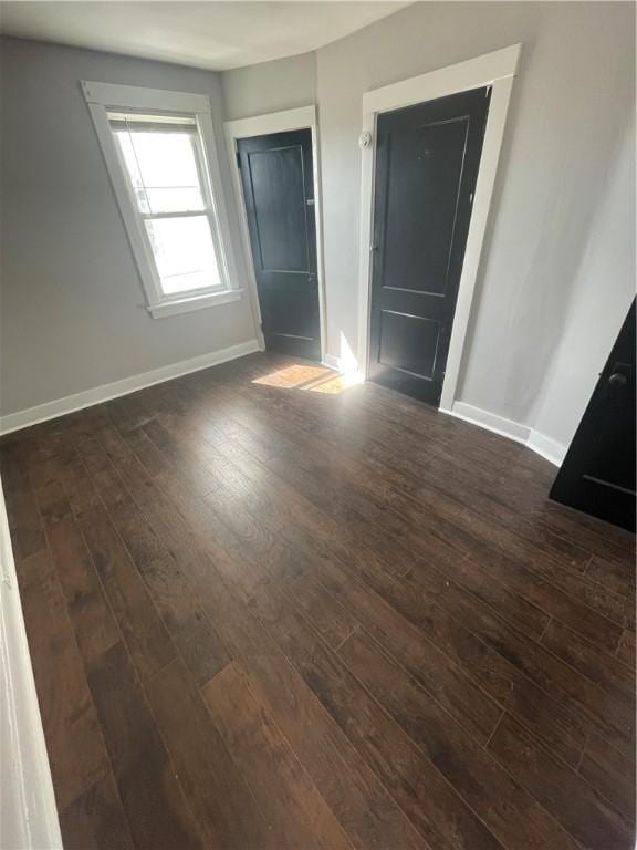 119-121 Giffin Ave, Mount Oliver, PA 15210 - spare room with dark wood-type flooring and baseboards