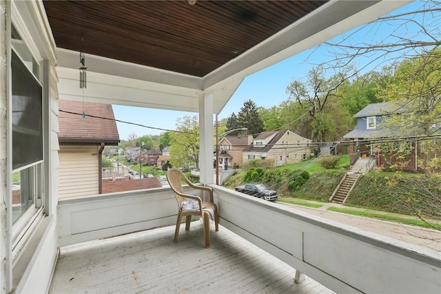 715-717 Hiland Ave, Coraopolis, PA 15108 - deck featuring a residential view