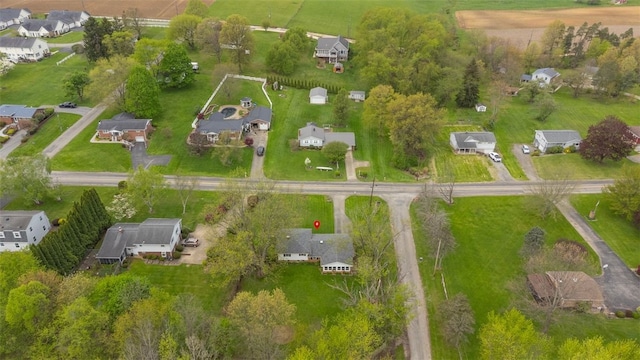 drone / aerial view featuring a residential view
