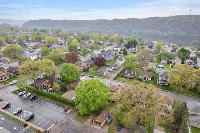 aerial view featuring a residential view