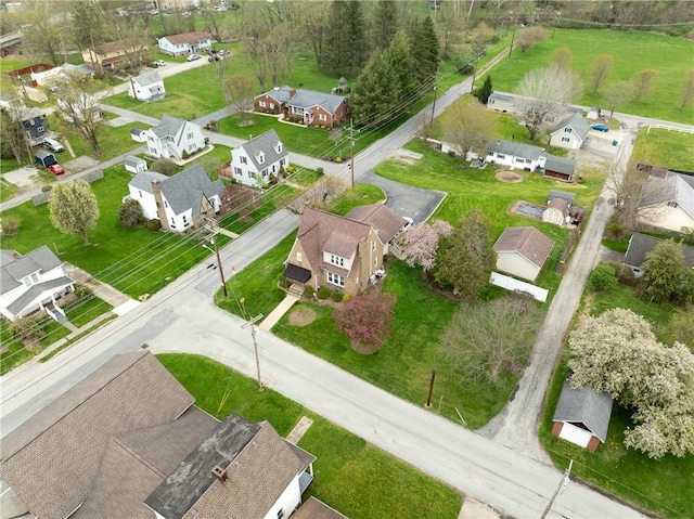 drone / aerial view with a residential view