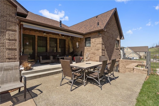 view of patio / terrace featuring outdoor dining space