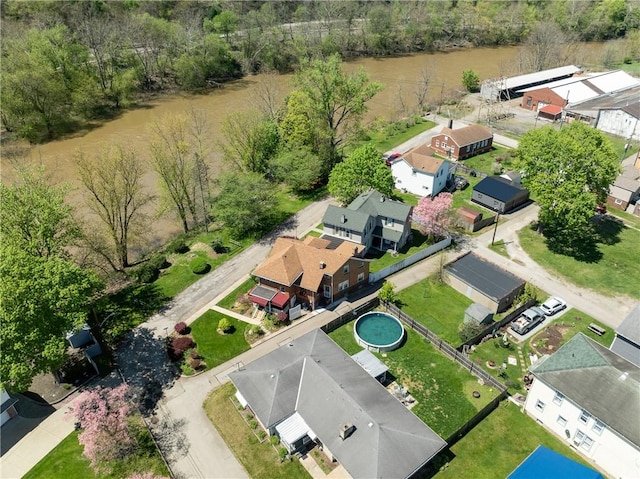 bird's eye view with a residential view