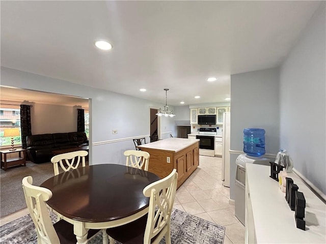 116 Thornberry Dr, Churchill Boro, PA 15235 - dining area with recessed lighting and light tile patterned floors